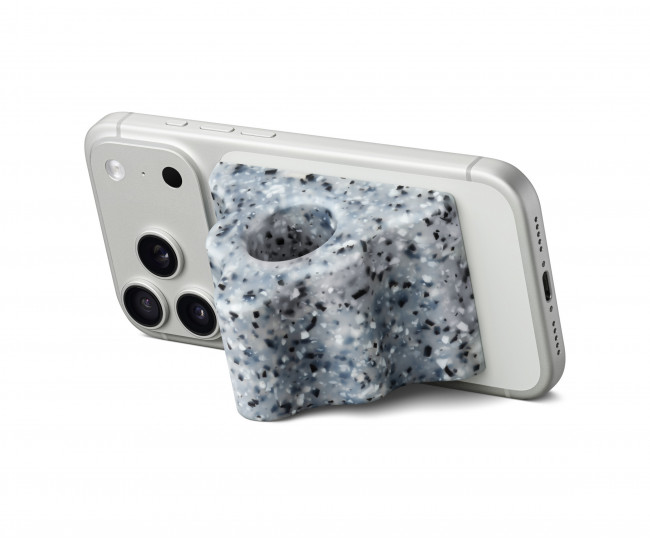 Аксесуар для iPhone, який поєднує ручку і підставку,Hikawa Phone Grip & Stand Color: Crater